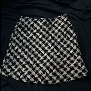 Zara Monochrome A-Line Skirt